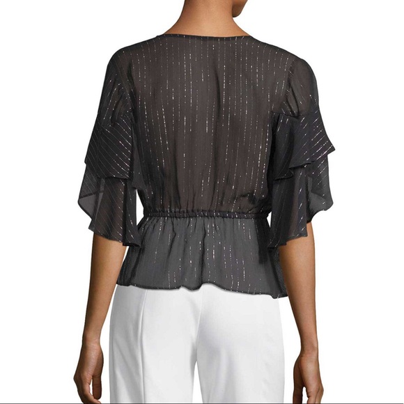 🆕PLENTY by TRACY REESE Striped Blouse, SMALL, NWT - Picture 2 of 6